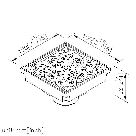 地漏100*100mm thumbnail 2