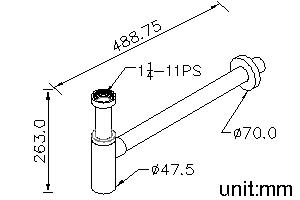 T-Trap (A:170*B:465mm) thumbnail 2