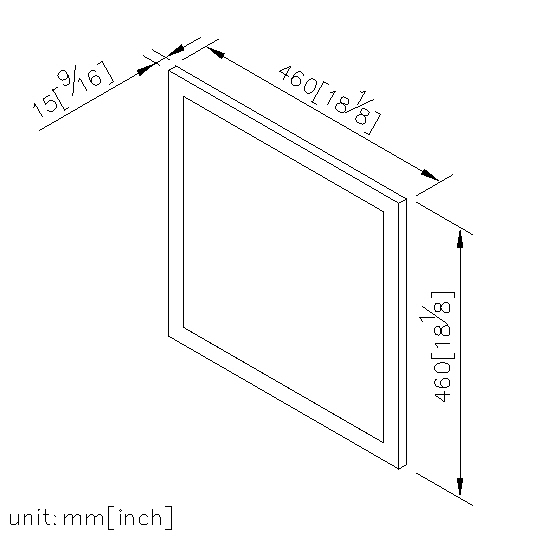 正方形掛鏡 460*460mm thumbnail 2
