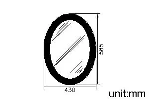 橢圓鏡/細邊鑽雕蝕刻-6星 thumbnail 2