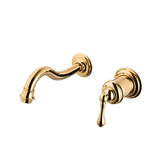 壁式單把雙控水龍頭