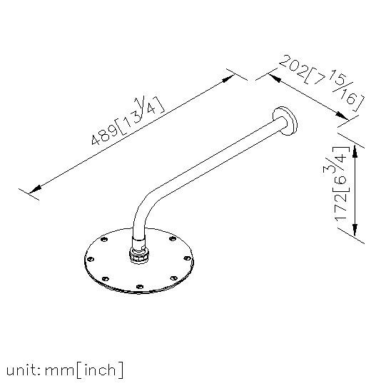 圓型頂噴蓮蓬頭(不鏽鋼)20cm thumbnail 2