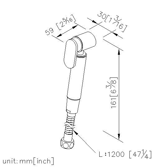 沖洗器+掛架+蛇管120cm thumbnail 2