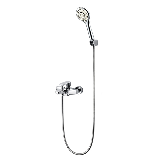 浴缸/淋浴龍頭帶手持蓮蓬頭和壁掛式支架和軟管150cm