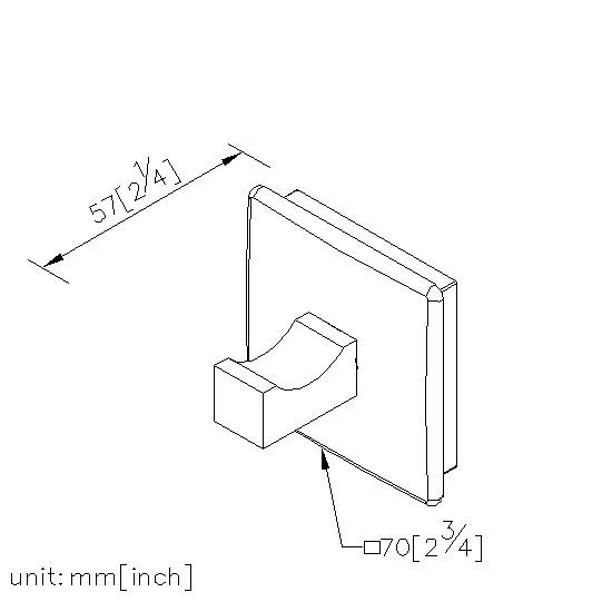 四方掛衣勾(陶瓷) thumbnail 2