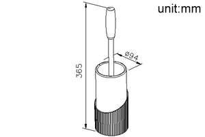 Freestanding Toilet Brush Holder thumbnail 2