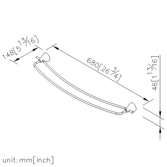雙桿毛巾架組 600mm thumbnail 2
