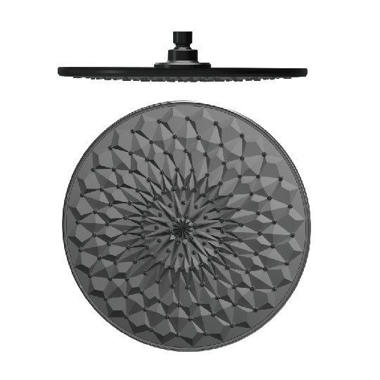 圓型頂噴蓮蓬頭(霧黑)