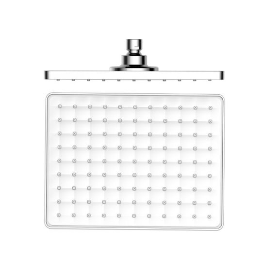 方型頂噴蓮蓬頭(白色)