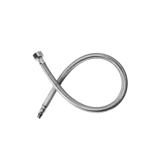 1/2" x M10 Stainless Steel Braided Hose 450mm